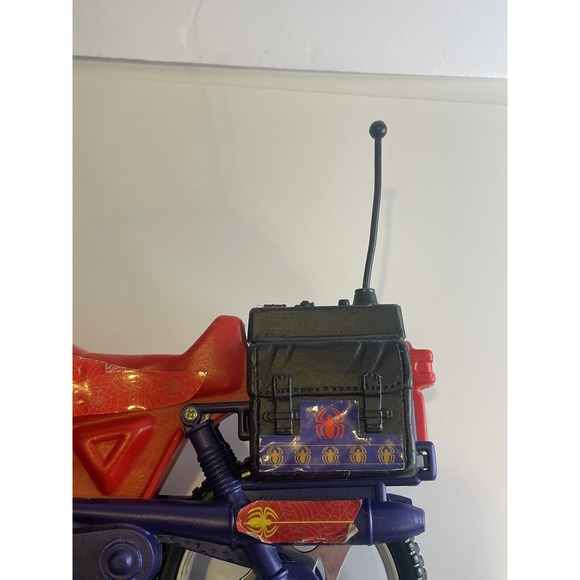 Spiderman‎ Motorcycle Vintage Toy 2000 Marvel With Gun - Picture 7 of 16